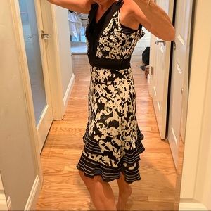 Proenza Schouler black yellow dress